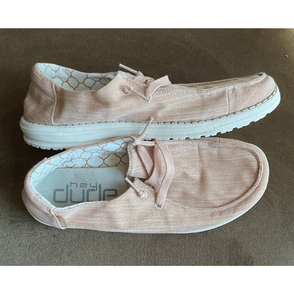 Hey Dude Wendy Sparkling Rose Women’s Size 9 Slip On Loafers Casual Shoes - Picture 4 of 8